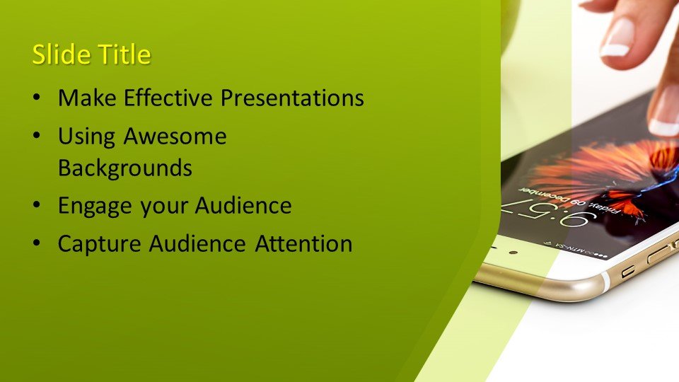 Powerpoint presentacion Pantalla táctil móvil